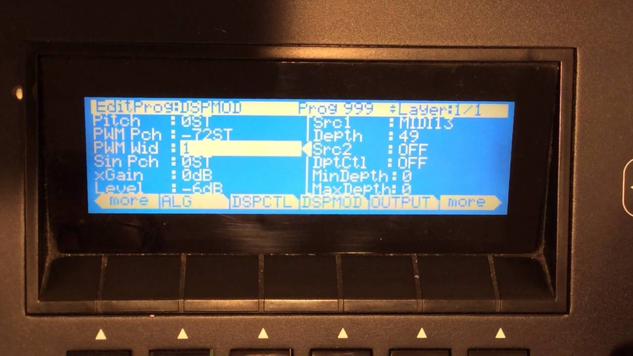 Kurzweil PC3: Tutorial 20 -- Audio Rate Modulation pt 2