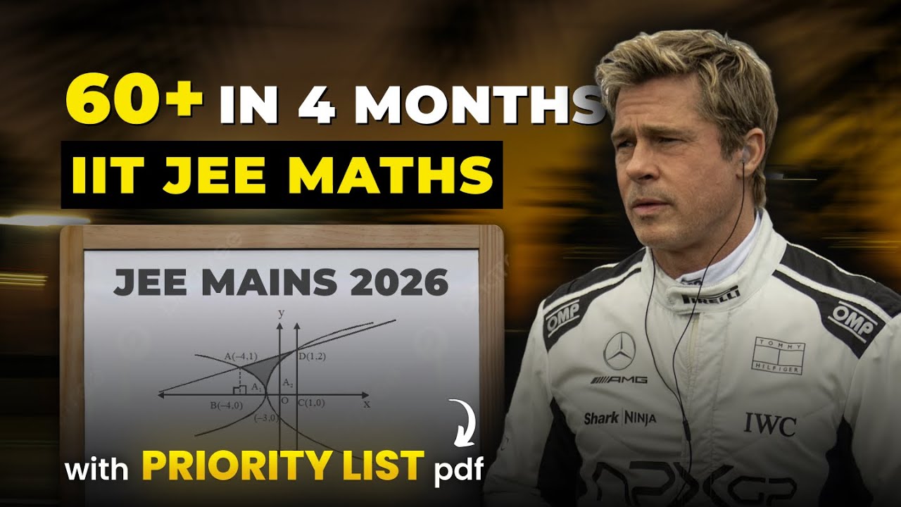 JEE Mains 2026: 60+ баллов по математике за 4 месяца | Полный план 🔥