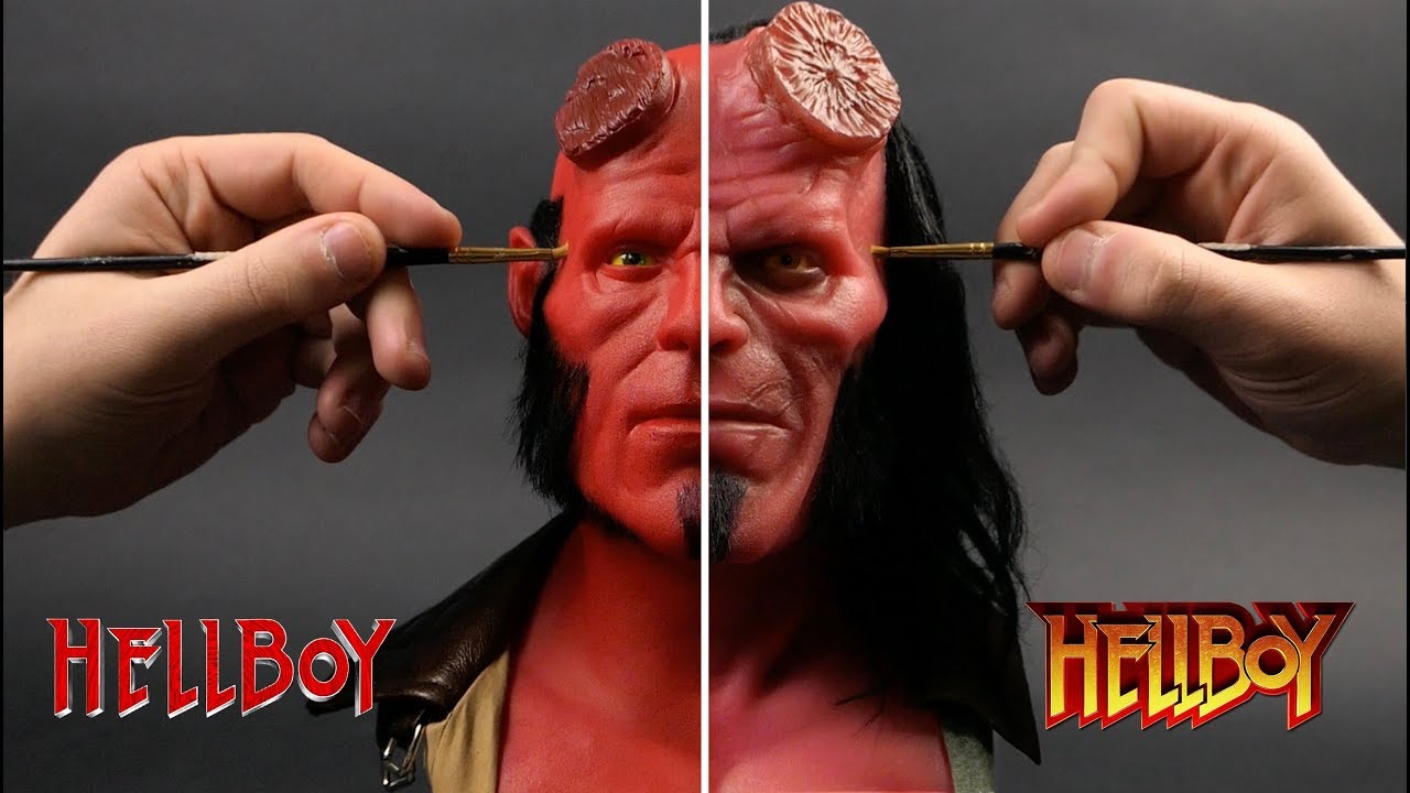 Hellboy Sculpture Timelapse - Perlman vs Harbour