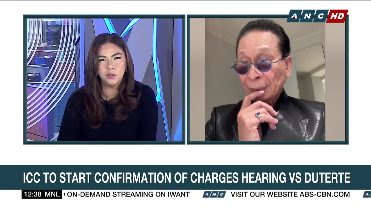 Panelo: Duterte skipping ICC hearing his decision, because he rejects its jurisdiction | ANC