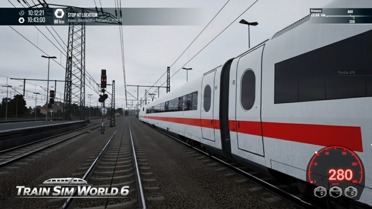 ICE 1 in Dark Tunnels Cloudy Weather | 280 km/h Geschlossene Tunnel Bewölktes Wetter in Deutschland