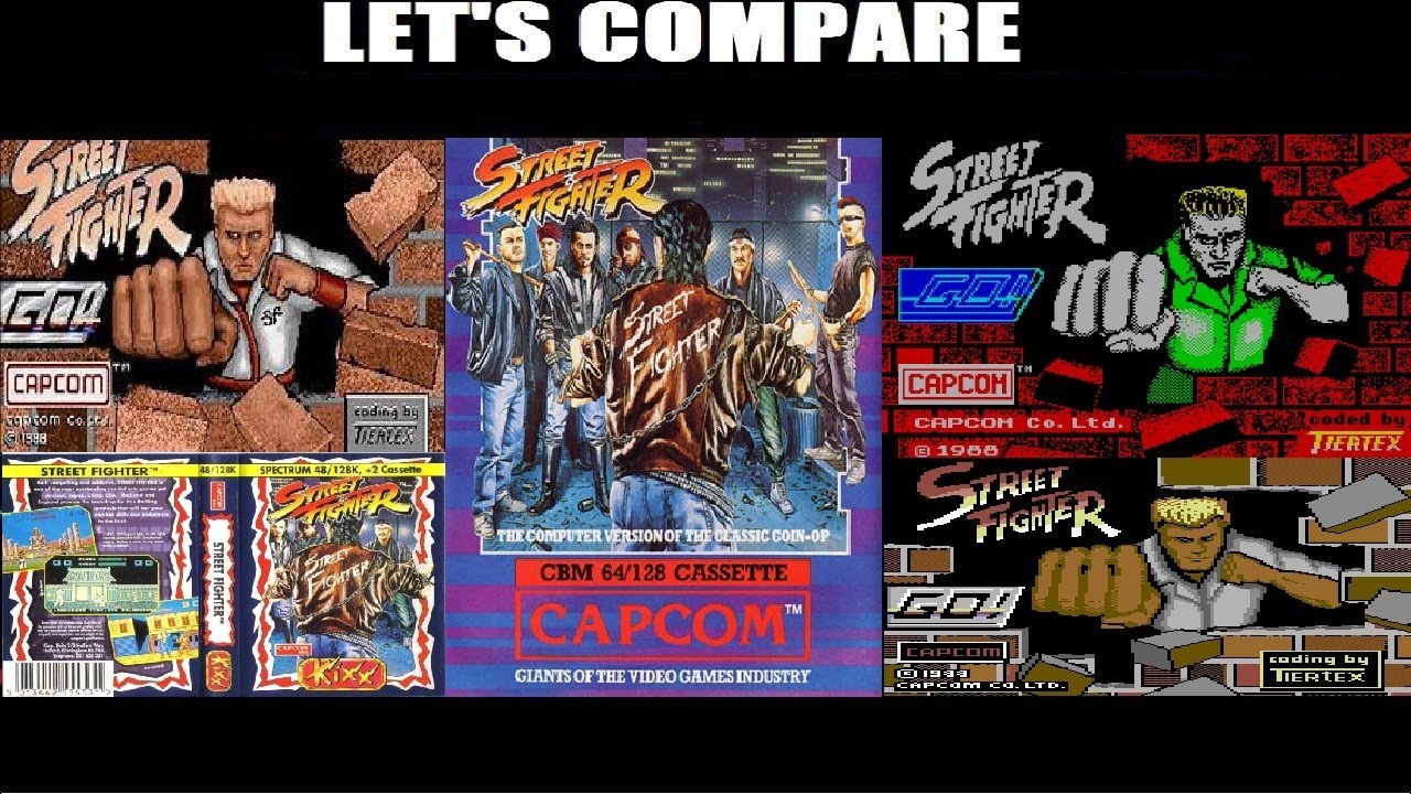 Let's Compare = Street Fighter (Spectrum/Amstrad/C64/Atari ST/Amiga)
