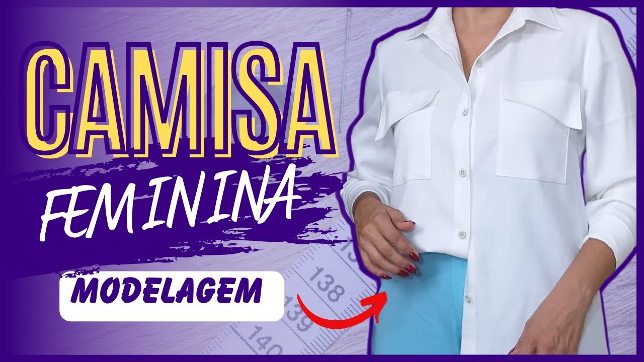 Como Fazer CAMISA Feminina  em  Linho /MODELAGEM