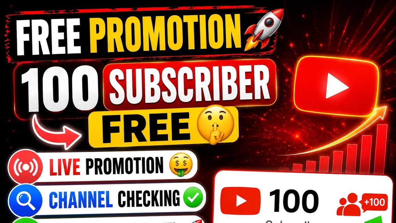 &lrm;📈Get Free Subscriber Live Channel Checking 💯 And Free Promotion 📈&nbsp;#livechannelpromotion