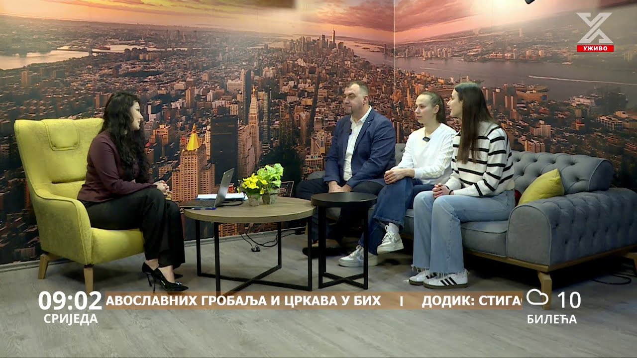 Gost jutarnjeg programa:Milorad Nadaždin i košarkašice Milica Daković i Jovana Milaković