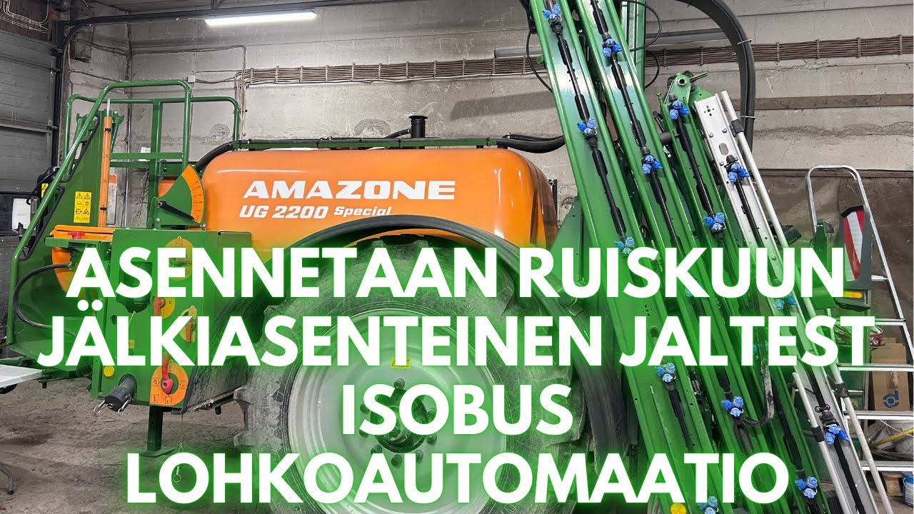 Jaltest ISOBUS AMAZONE UG2200 ruiskuun