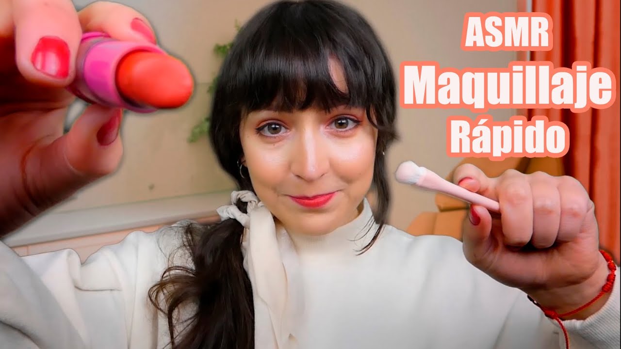 ⭐ASMR [Sub] Быстрый и нежный макияж на испанском 💖 (мягкая речь, реалистичные, многослойные звуки)