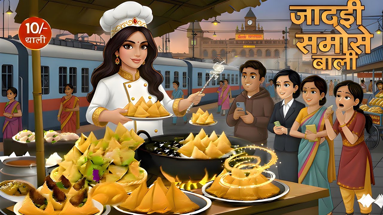 जादुई समोसे वाली।Jaduai samose wali। Hindi kahaniya। Moral story। Cartoon kahani।