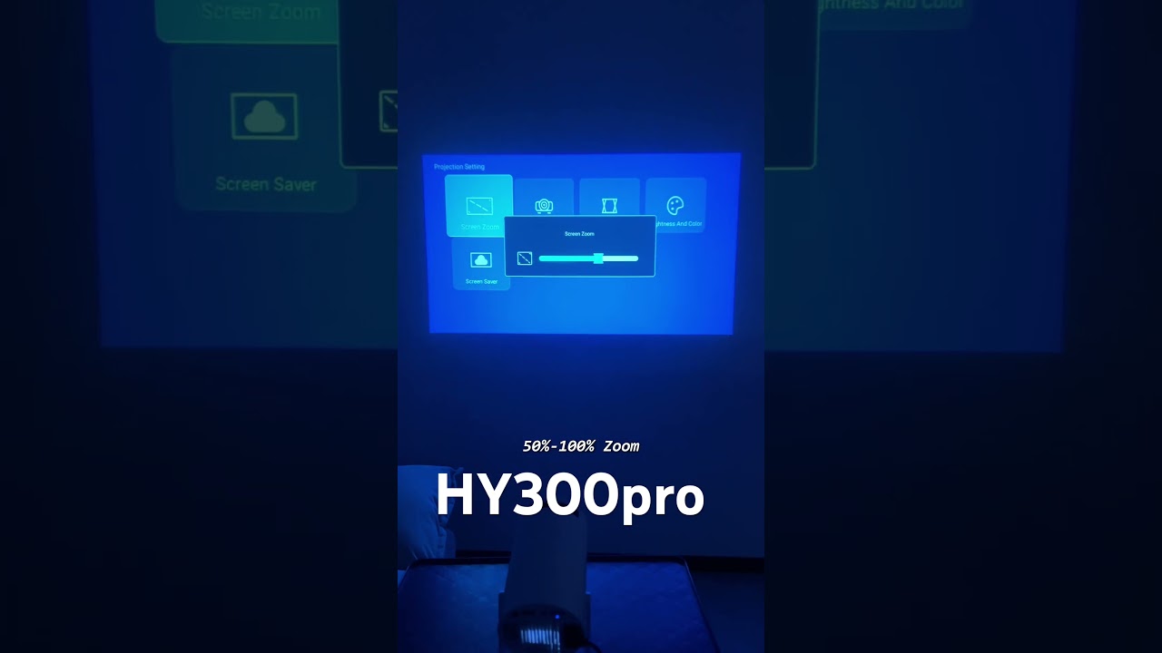 No setup, just project! #magcubic #projector #hy300pro #tech