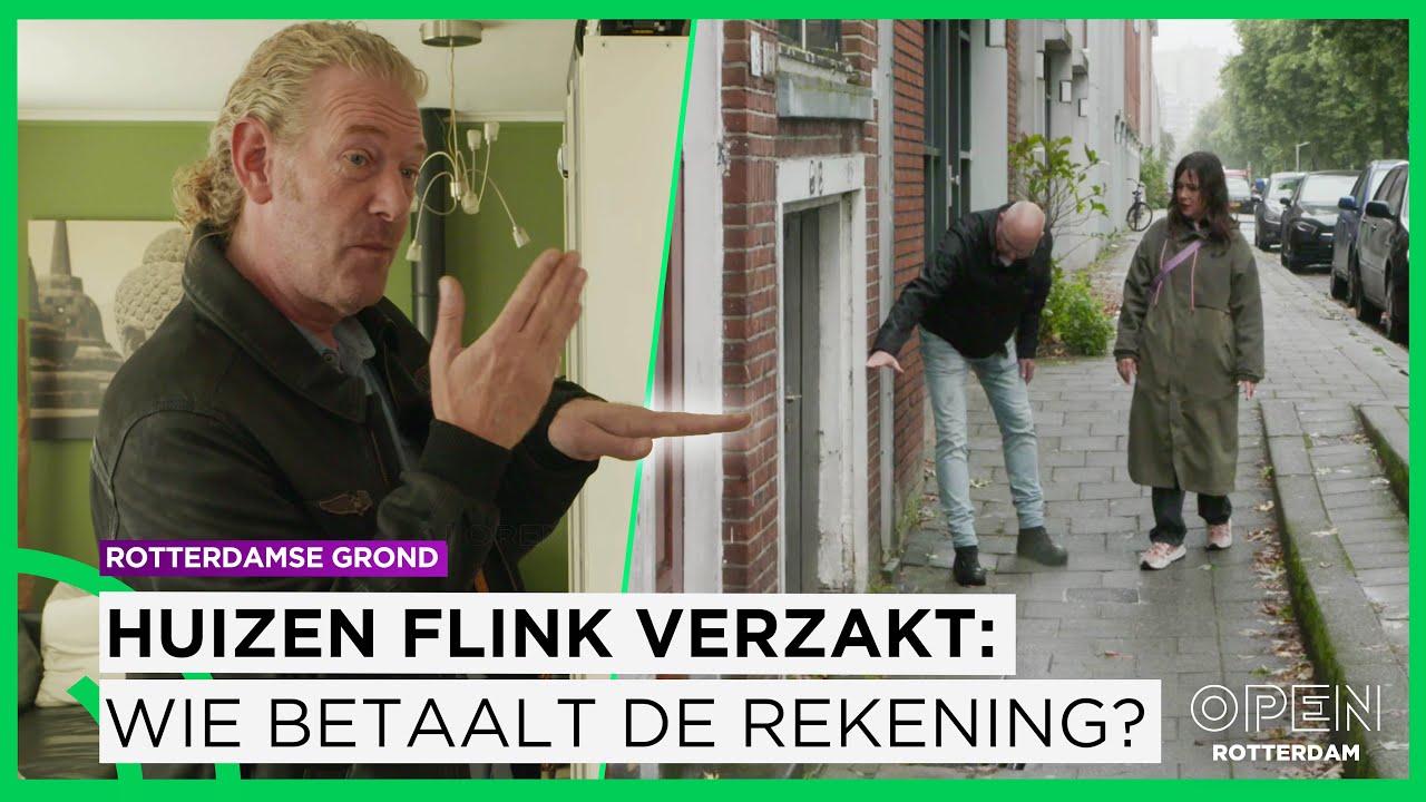 Duizenden huizen verzakt door bodemdaling: 'Zitten op een soort tijdbom' | ROTTERDAMSE GROND