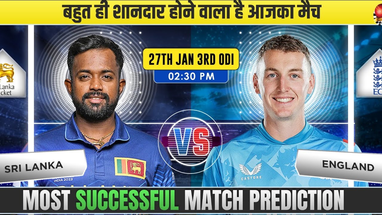SL vs ENG &bull; 3rd ODI &bull; England tour of Sri Lanka, 2026 | Match Prediction & Analysis Who will win?