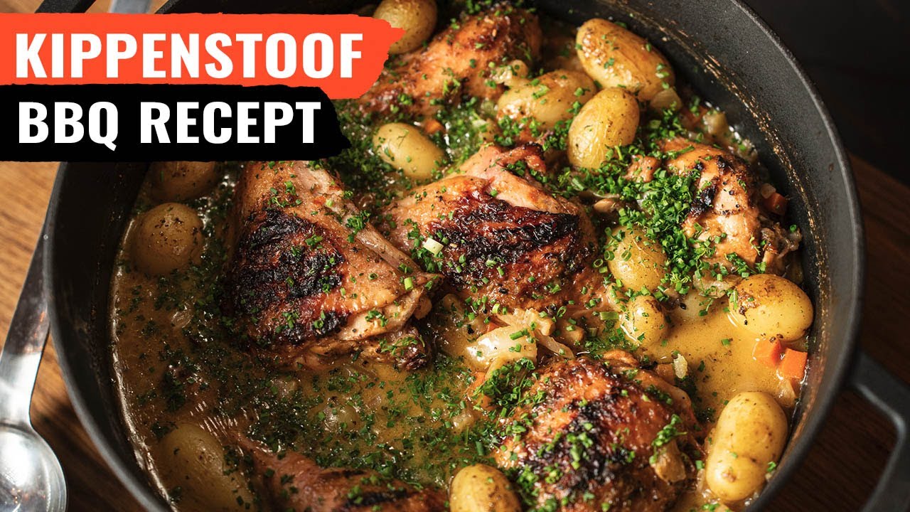 Kippenstoof op de BBQ! Stoofpot recept! 🔥