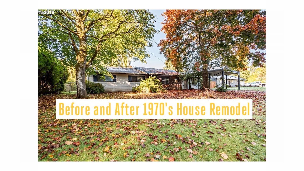 Before and After 1970's House Remodel