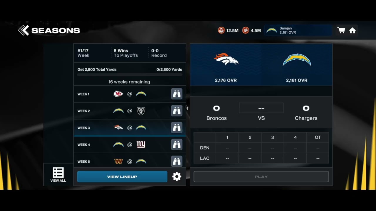 Madden Mobile 26 How to Check History in Seasons Mode