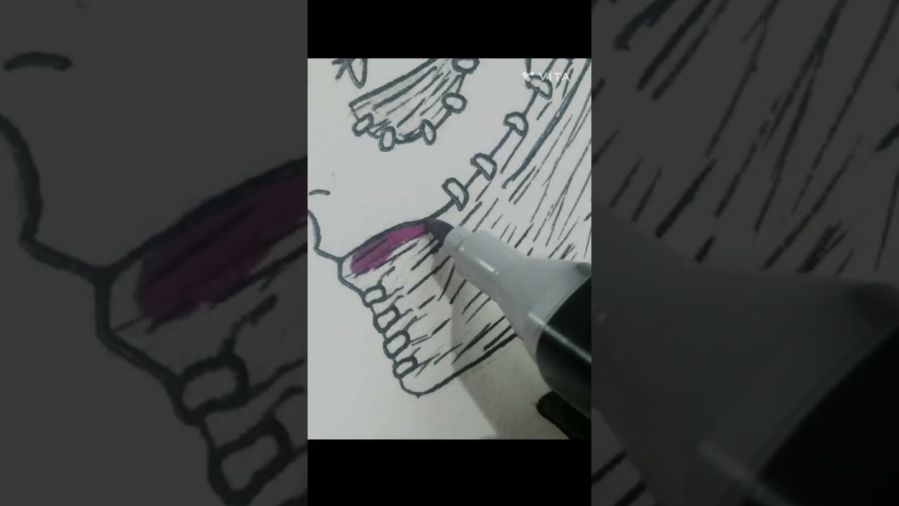 drawing Dabi from  M. H. A #frost ARTS#viralshort#anime#drawing