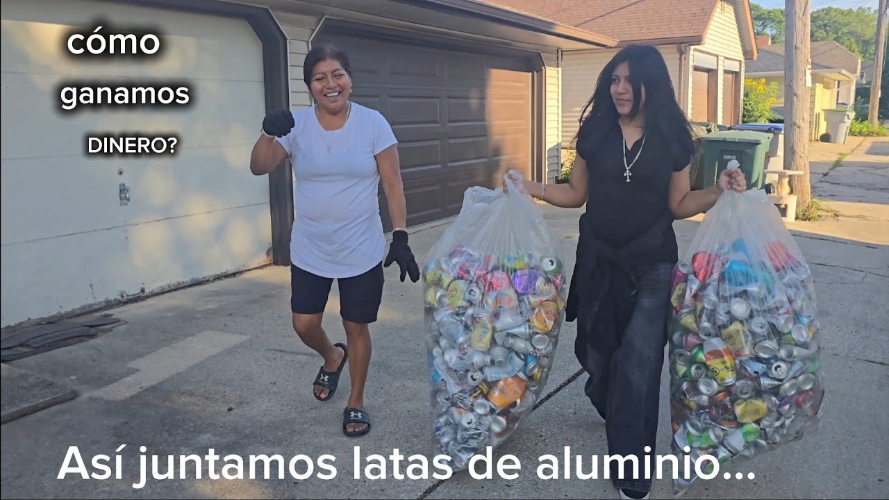 Como  ganamos  DINERO? juntamos  muchas latas de ALUMINIO 🤑  MIREN 