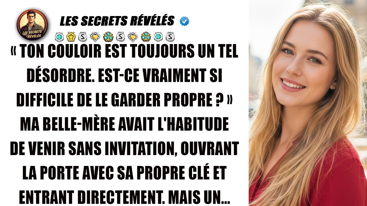 Ma belle-mère s'invitait chez moi avec sa propre clé. Un jour, j'ai décidé de réagir.