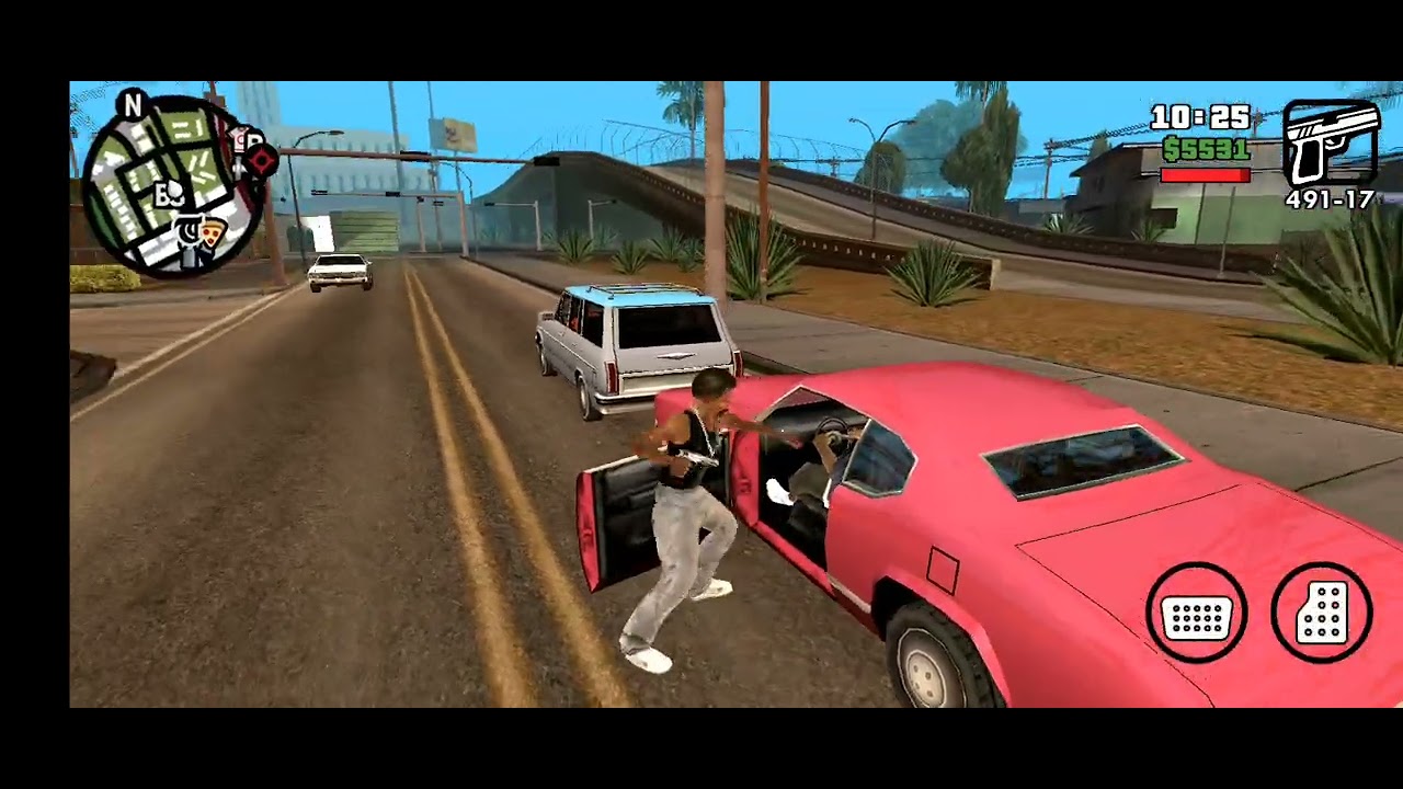 GTA San Andreas Gameplay- GS sliding pt 7 Drifting in the Hood