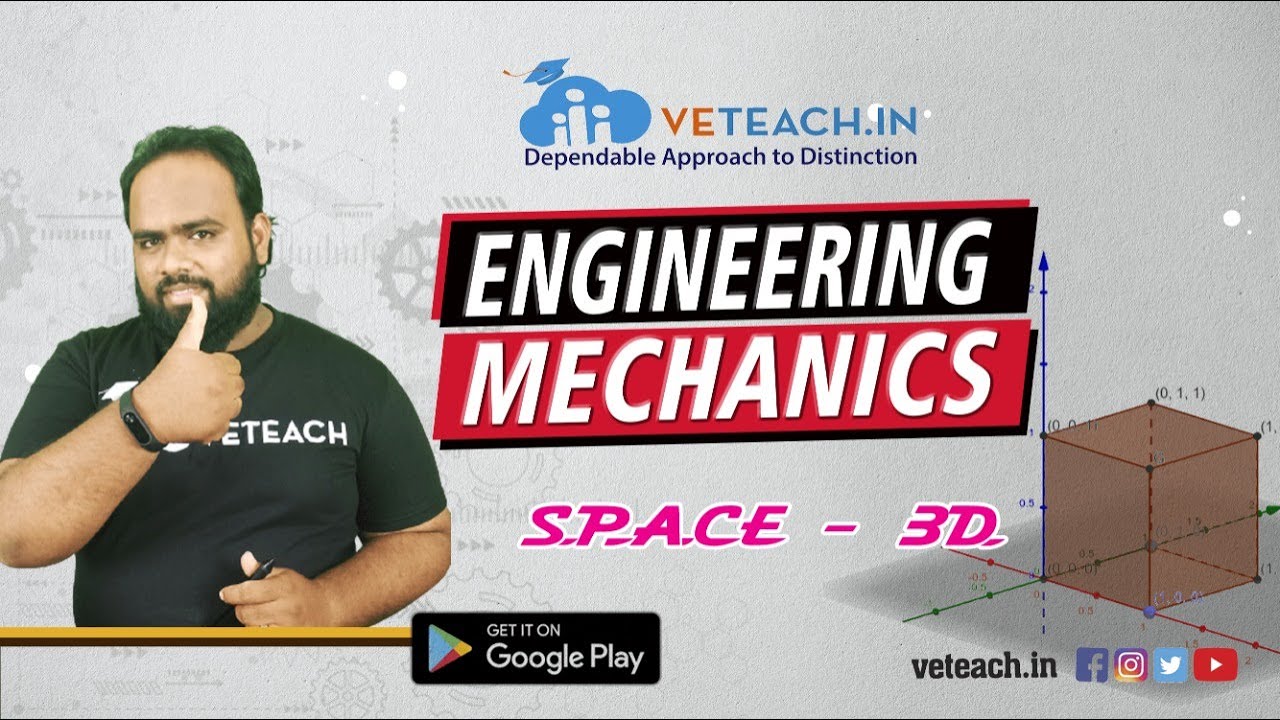 Space 3D in Engineering Mechanics  | Btech | Particles in Space | ME Branch | CIVIL BRANCH