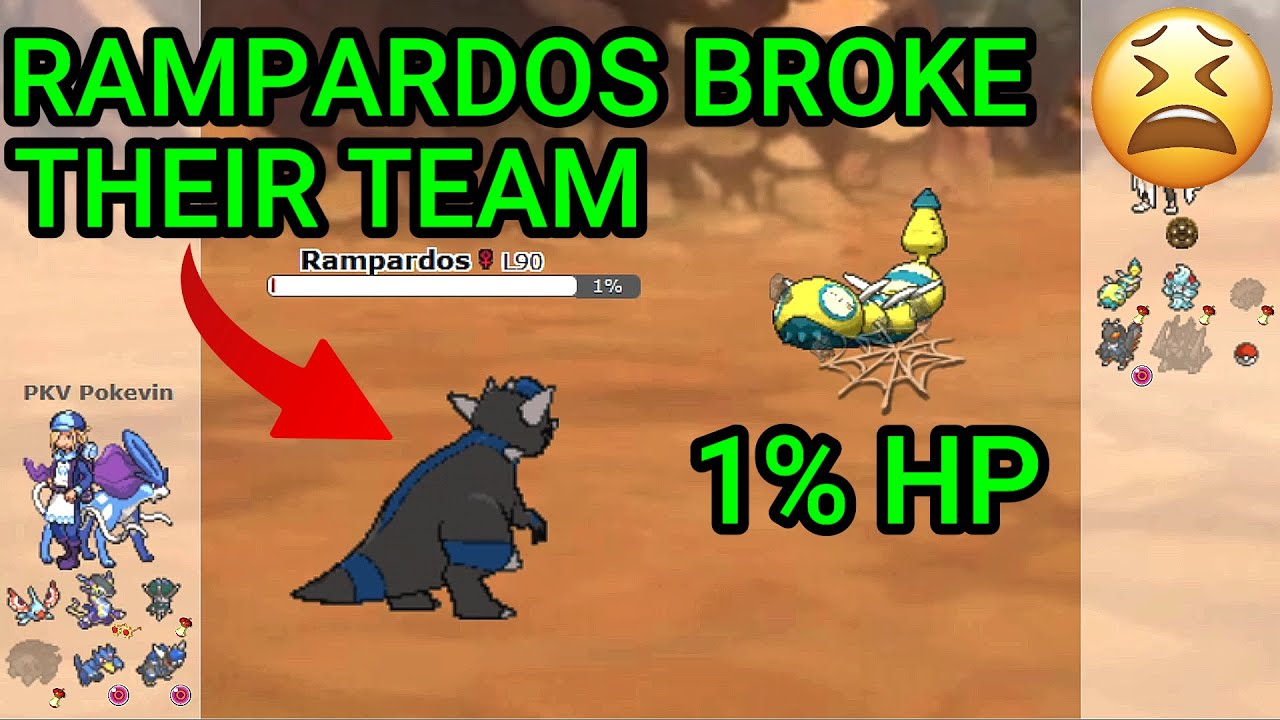 Rampardos Broke The Opponent's Team! (Pokemon Showdown Random Battles)