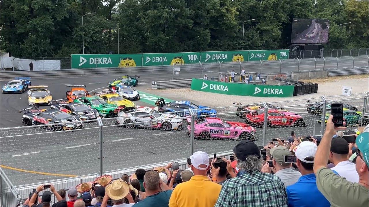 DTM Norisring 2025 Sonntag Start Crash