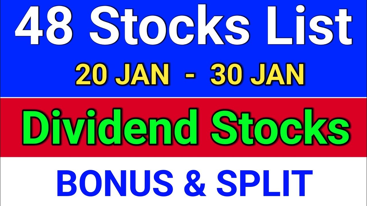 48 upcoming dividend stocks, dividend news latest. #dividend #dividendstocks 
