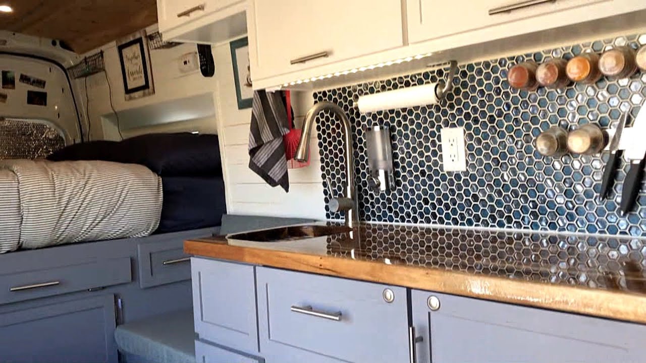 VAN TOUR | AMAZING SHOWER DESIGN | LUXURY CUSTOM DIY CAMPERVAN
