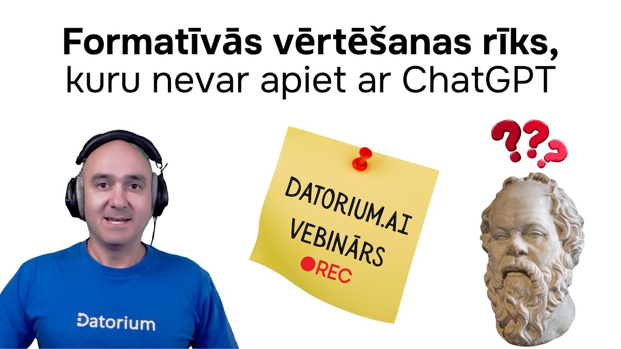 Vebināra ieraksts - Formatīvās vērtēšanas rīks, kuru nevar apiet ar ChatGPT