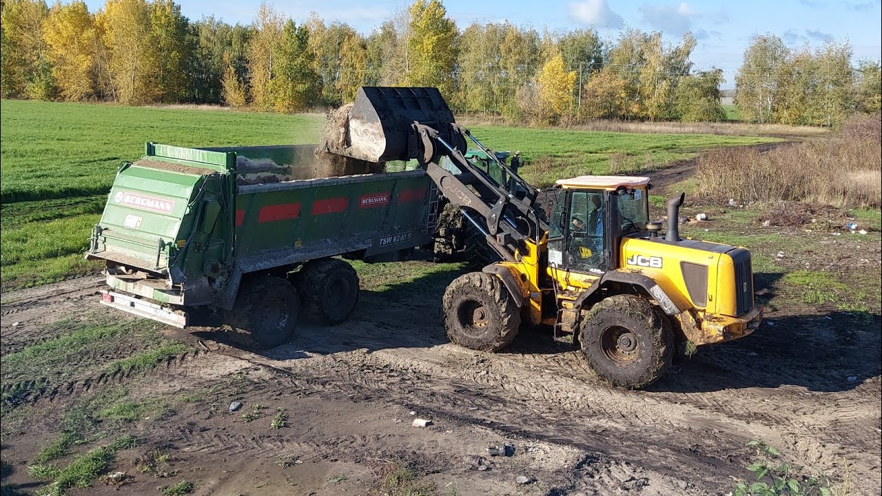 Разбрасыватель удобрений BERGMANN и JCB 426