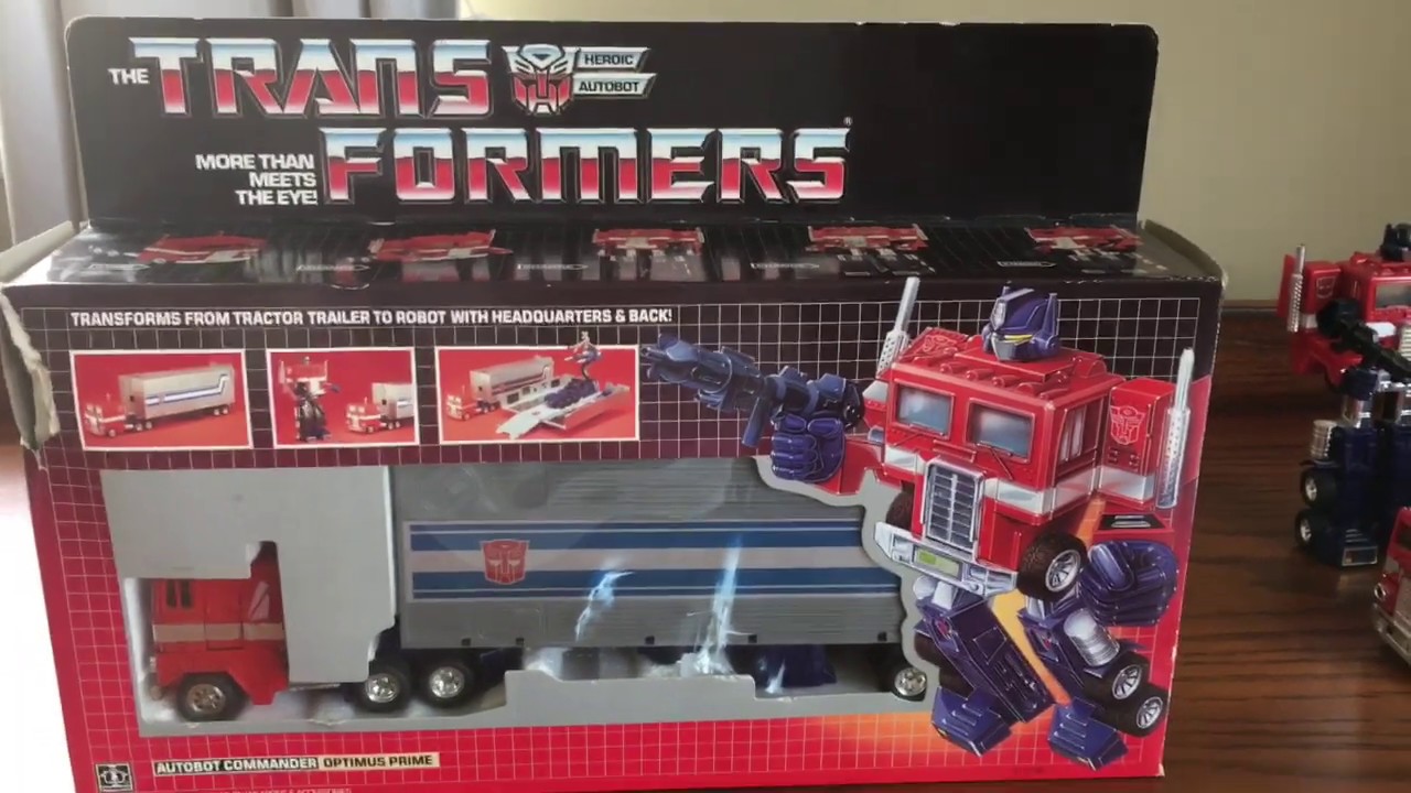 Review of Transformers G1 Optimus Prime and how to tell original box from reissue or knock off box
