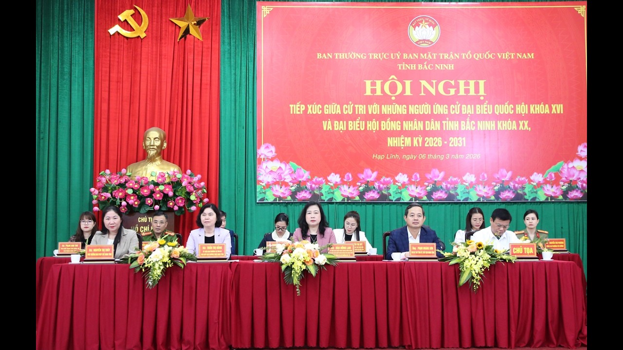 CỬ TRI PHƯỜG HẠP LĨNH KỲ VỌNG CÁC ỨNG CỬ VIÊN ĐẠI BIỂU QUỐC HỘI KHÓA XVI, ĐẠI BIỂU HĐND TỈNH KHÓA XX