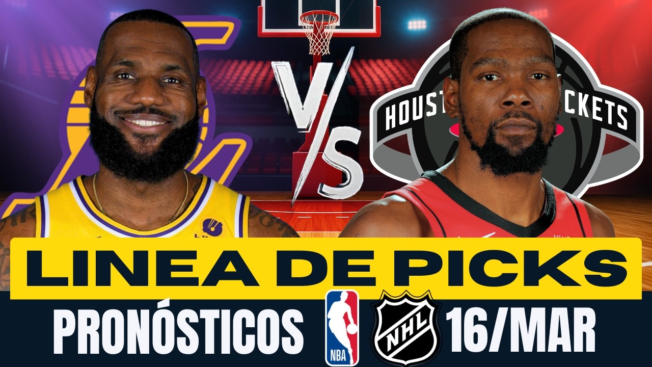 🔥🏀🏒 PRON&Oacute;STICOS NBA Y NHL PARA HOY 16 MARZO 🤑 PARLAY GRATIS🔥