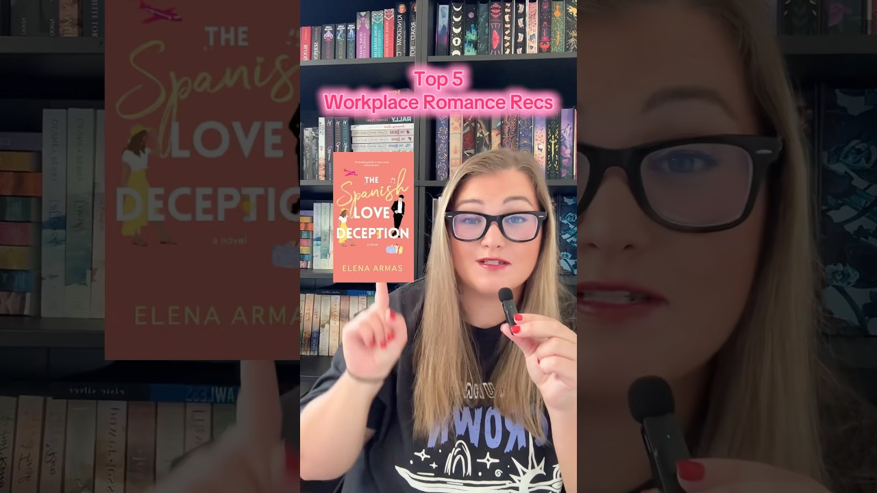 top five workplace romances!! #booktube #romancereader #bookbites #bookish #workplaceromance