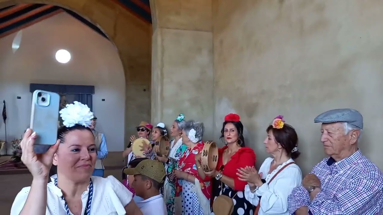 ROMERIA DE SAN ANTONIO 2024 -EL ALOSNO- LA CARRETA LLEGA A LA ERMITA.