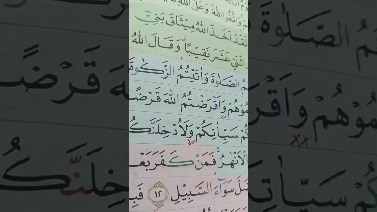 Juz 6 hal 109 Al Maidah :10-13