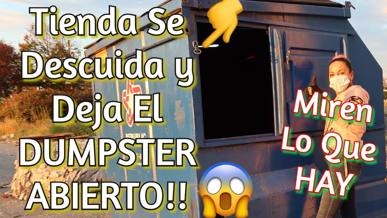 SORPRESA!! 😱TIENDA SE DESCUIDA Y DEJA EL DUMPSTER ABIERTO😱-Increible Lo Que  Tiran  En USA🇺🇸Ahhh
