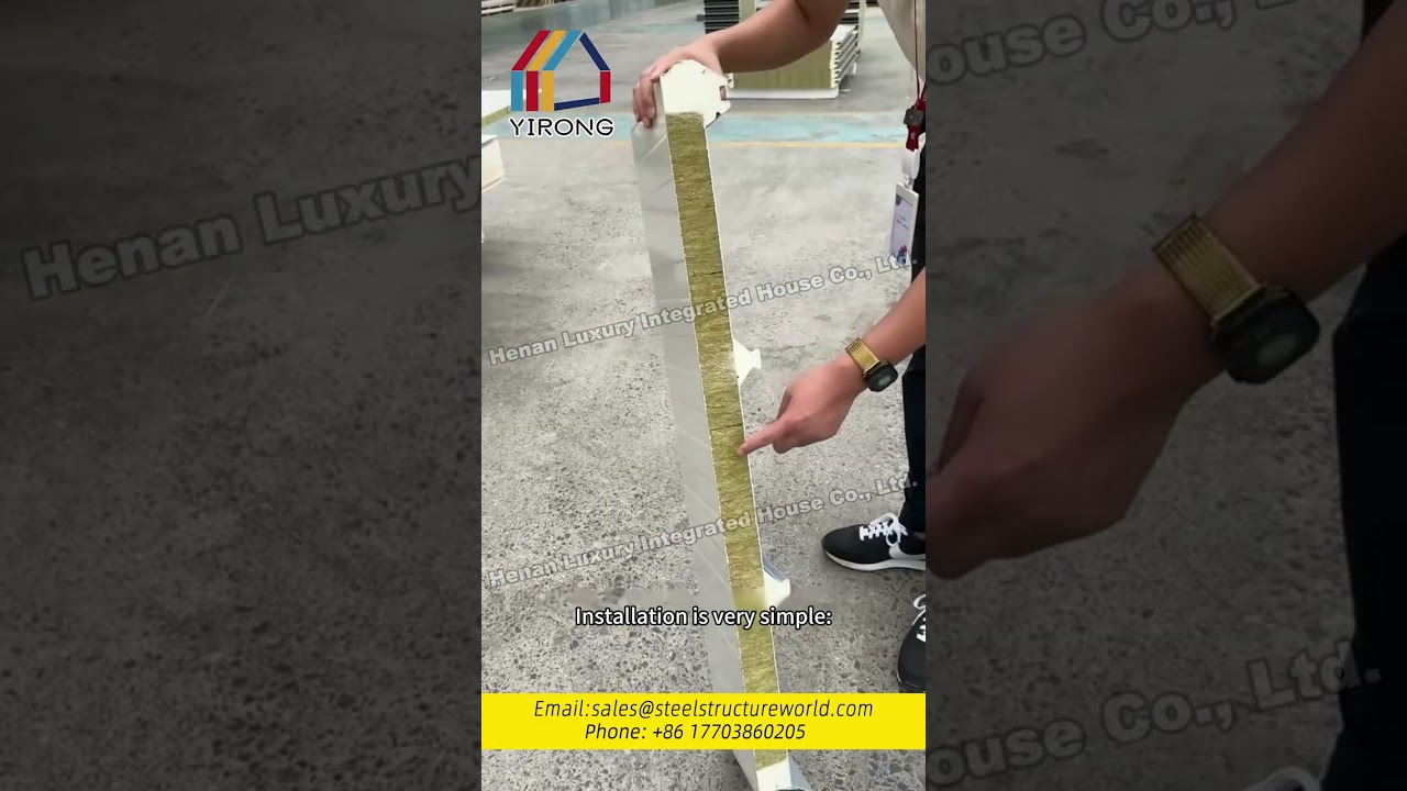 Detailed tutorial on steel structure roof panel installation