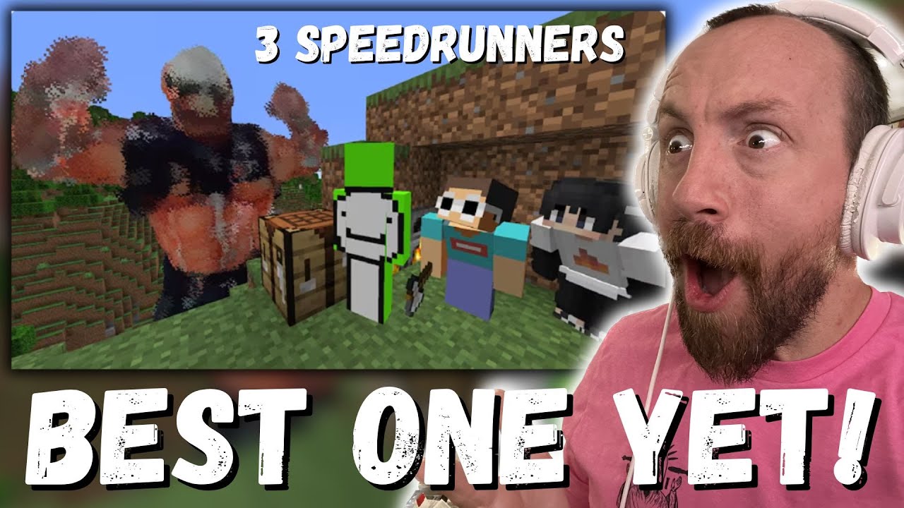 BEST ONE YET!!! Dream 3 Minecraft Speedrunners VS TITAN (REACTION!!!)
