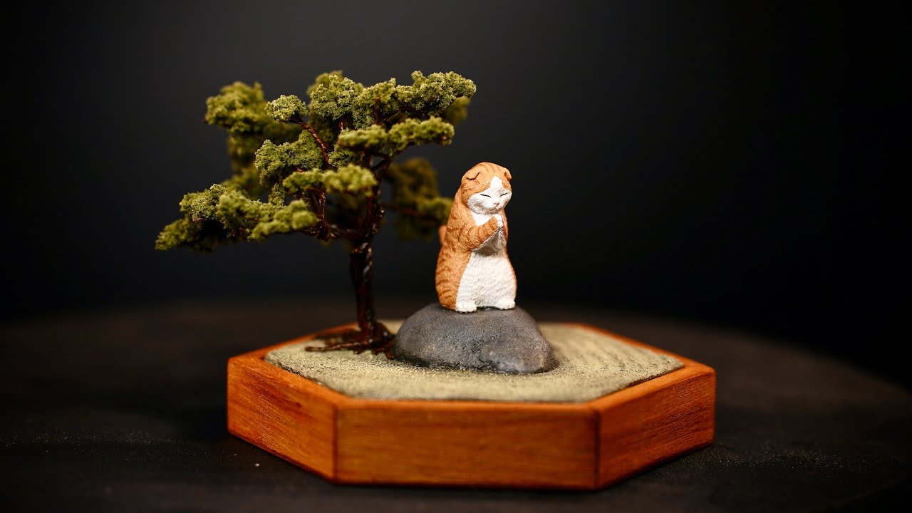 Custom Display Stand for your Figures [Cat Zen Garden]