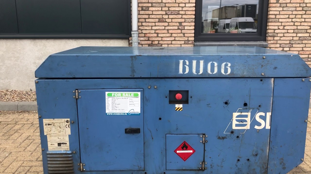 SDMO TM 11 5 K Mitsubishi Mecc Alte Spa 11 kVA generatoset stocknr 2876 1