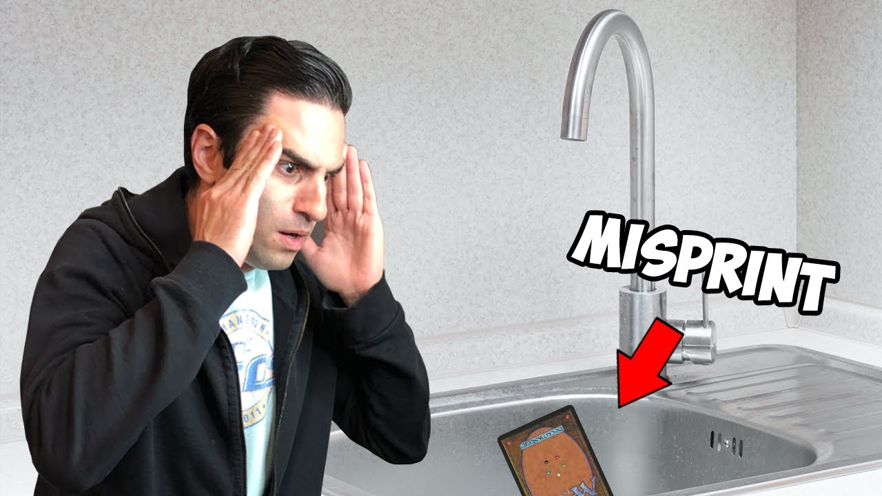 When a Misprint Collector Drops a Magic Card in the Sink