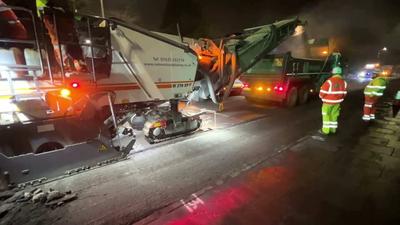 Resurfacing Works-Night 1 Section 2-A46 Bath Road