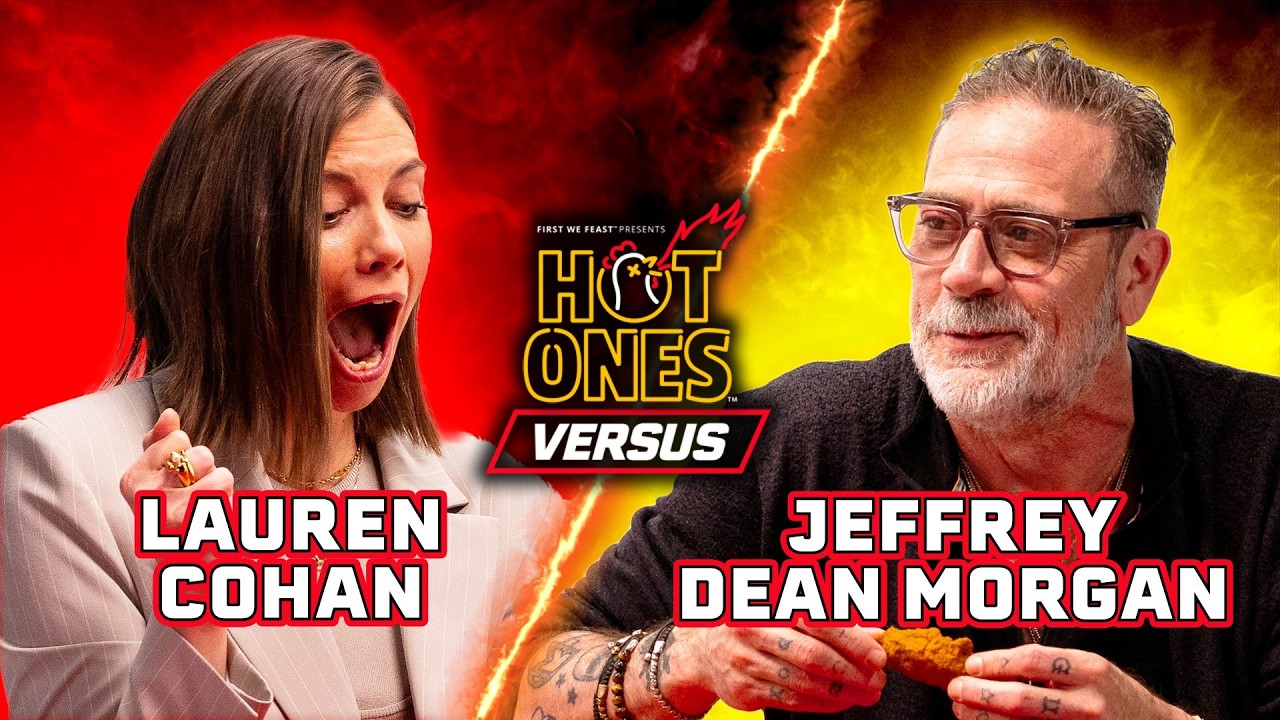 Lauren Cohan vs. Jeffrey Dean Morgan | Hot Ones Versus