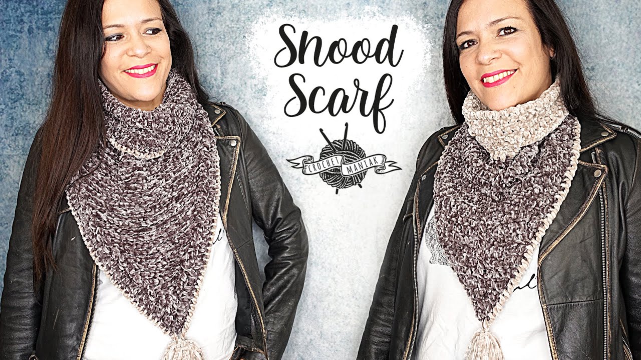 { TUTO } comment faire un snood scarf au crochet rapide et facile