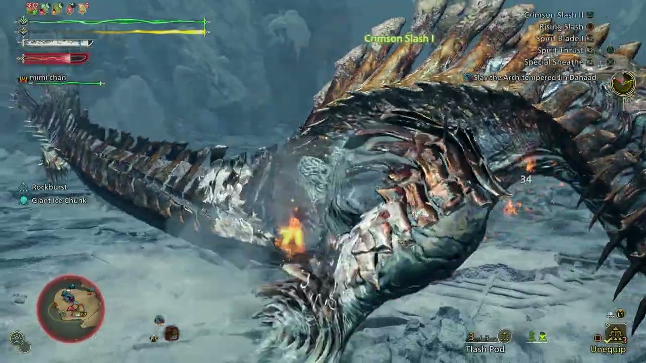 Monster Hunter Wilds - AT Jin Dahaad progression B rank!