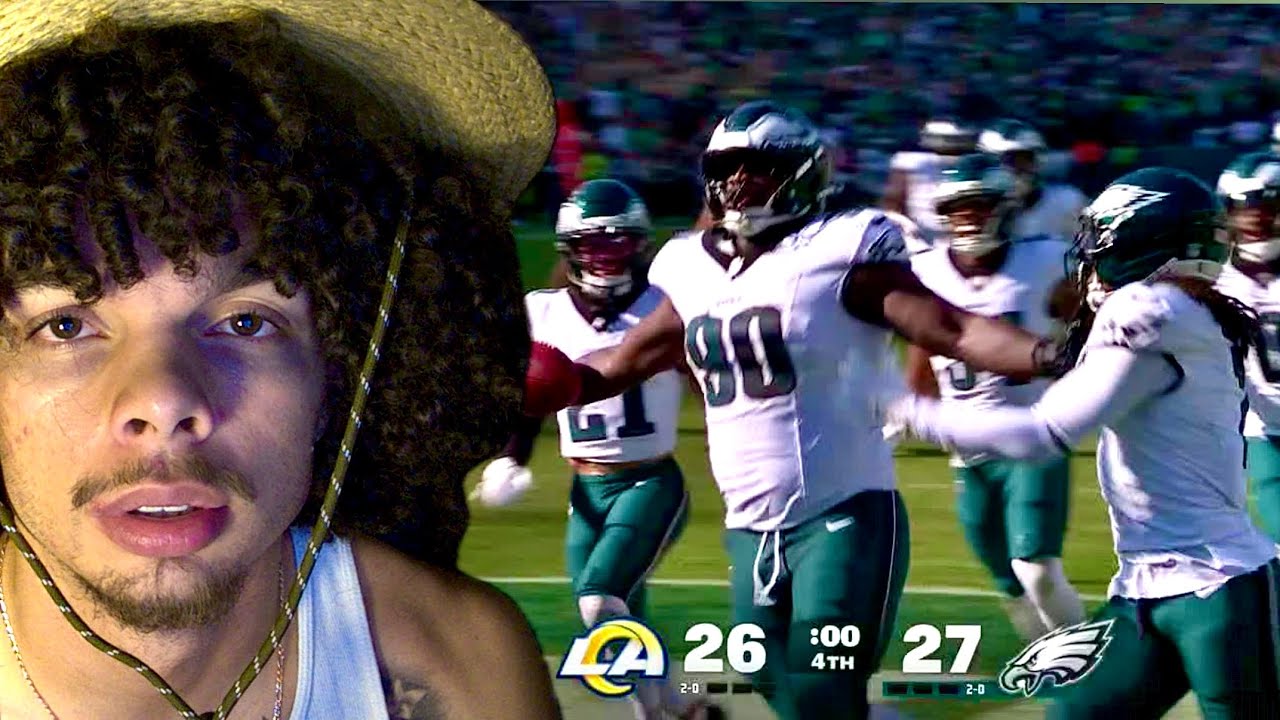 UNSUCCESSFUL HATE WATCH! Giants Fan Reacts To Eagles Vs. Rams | Full Game Highlights