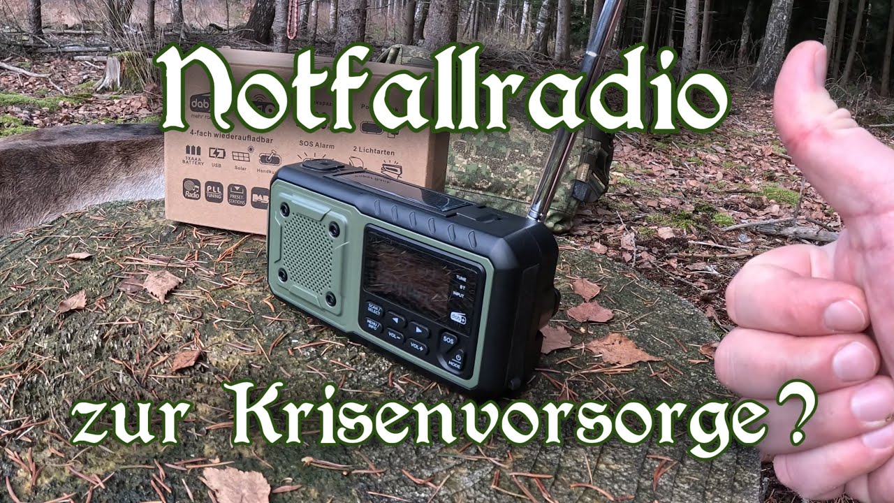 Acta Berg NOTFALLRADIO DAB+ mit Solar & Kurbel im Langzeittest - Krisenvorsorge & bei  Stromausfall?