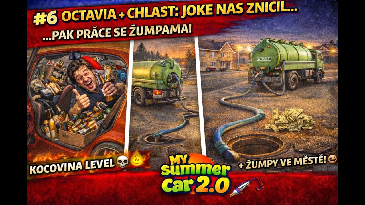 6# Octavia + chlast: Joke nás zničil… pak práce se žumpama!