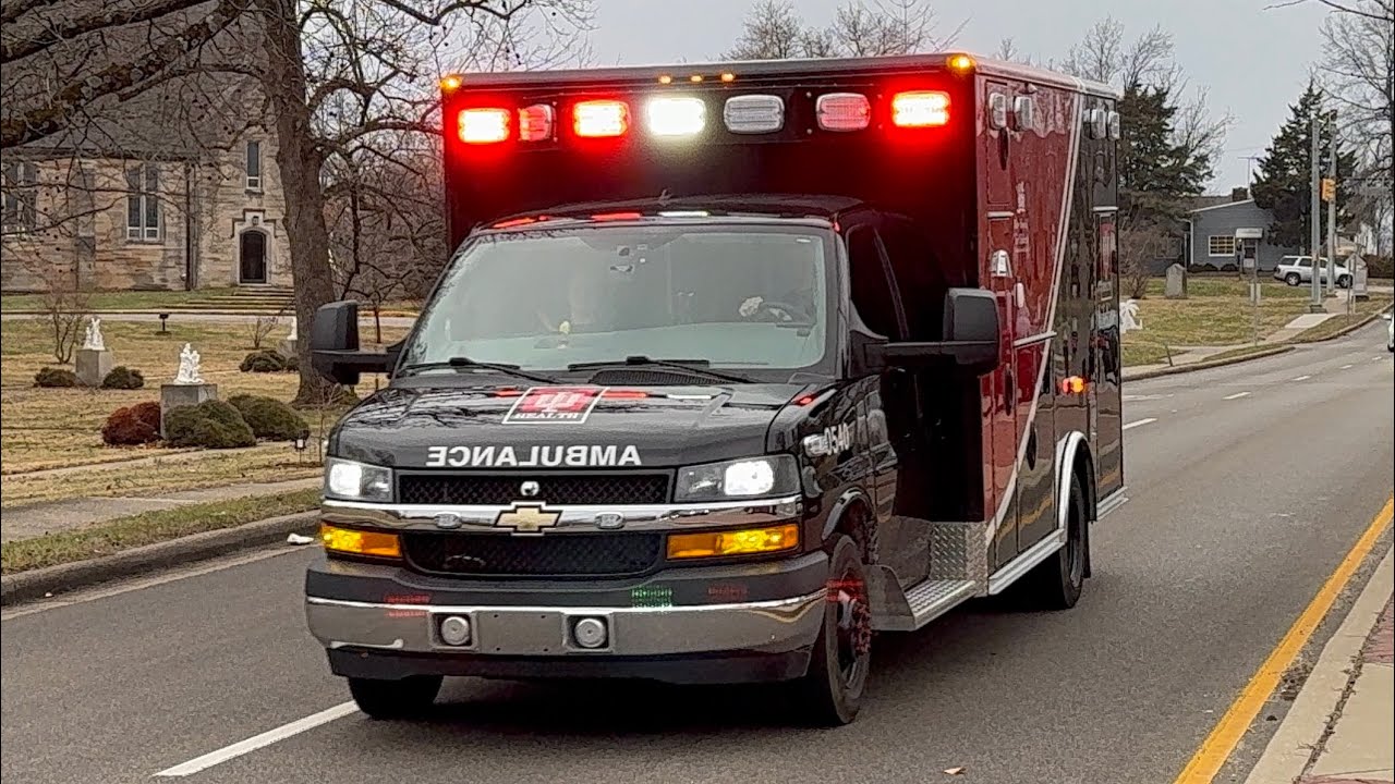 IU Health Lifeline Ambulance 202 Responding 