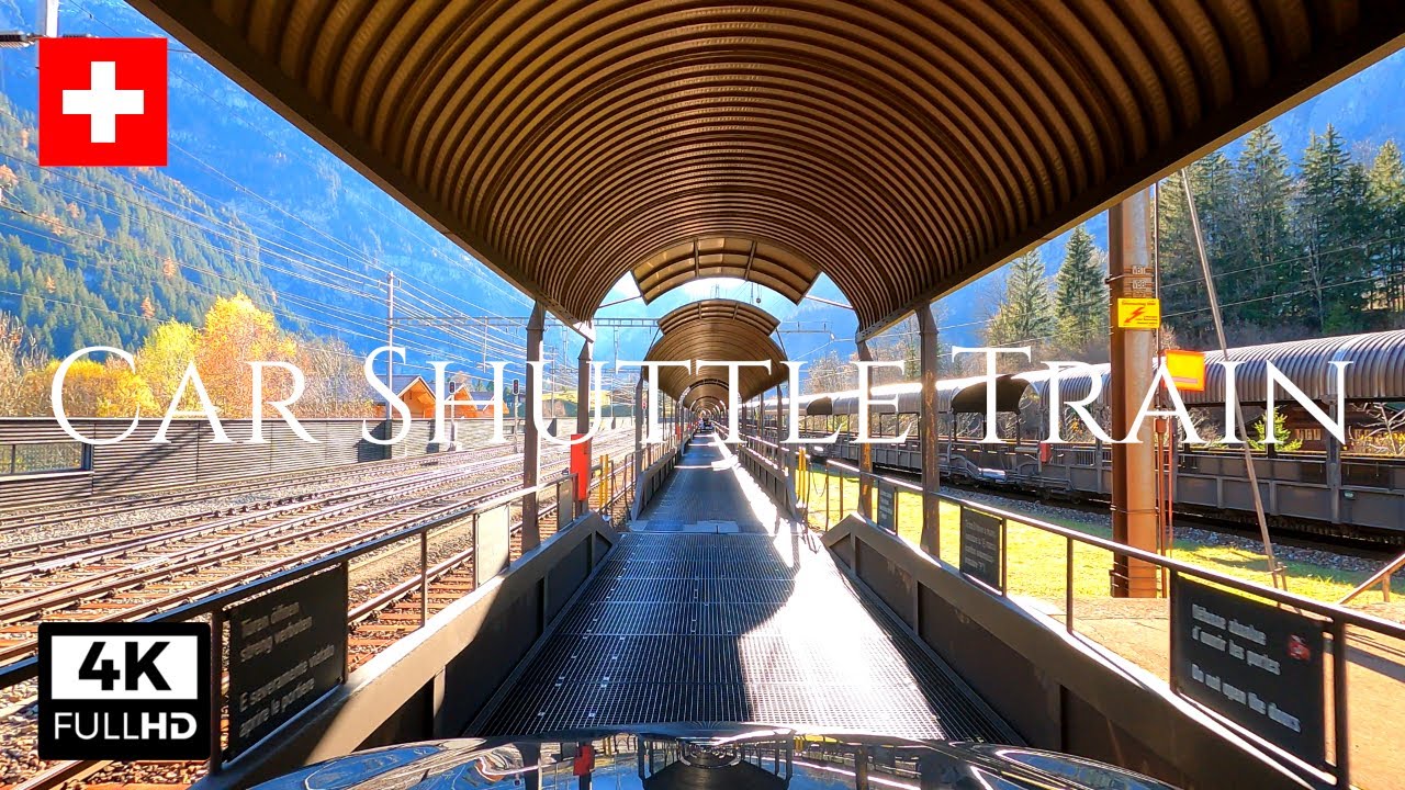 Car Shuttle Train through the Alps